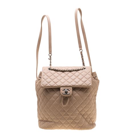 pre owned chanel urban spirit backpack|Chanel gabrielle backpack beige.